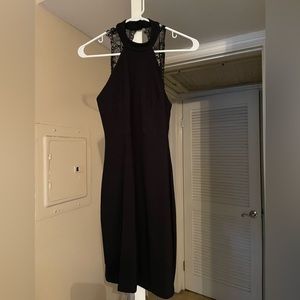 Lulus black midi dress